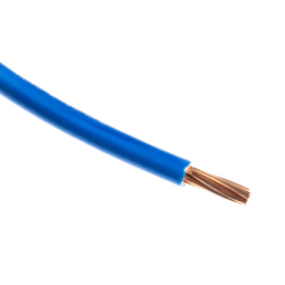 Fil HO7VR 16 mm2 rigide - Bleu - vendu au m.
