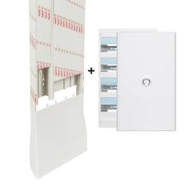Legrand - Drivia - Kit GTL 18M + Tableau 4 Rangées de 18 Modules + Porte blanche - Réf. : 030067+401224+401234
