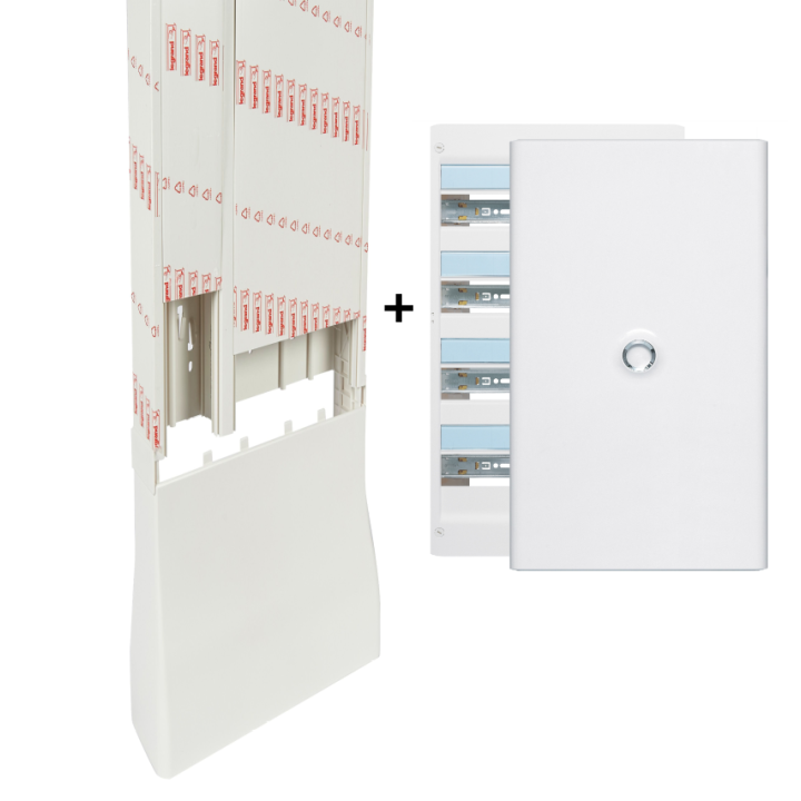 Legrand - Drivia - Kit GTL 18M + Tableau 4 Rangées de 18 Modules + Porte blanche - Réf. : 030067+401224+401234