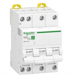 Schneider RESI9 - disjoncteur modulaire - 3P+N - 20A - courbe C - peignable - Réf : R9PFC720
