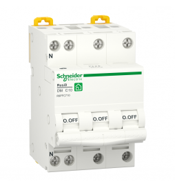 Schneider RESI9 - disjoncteur modulaire - 3P+N - 10A - courbe C - peignable - Réf : R9PFC710