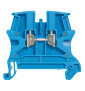 Legrand - Bloc jonction Viking 3 - À vis - Bleu - Section 6mm² - 1 entrée & 1 sortie - Pas 8 mm - Réf : 037102