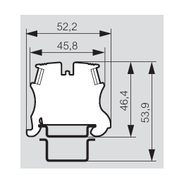Legrand - Bloc jonction Viking 3 - À vis - V/J - Section 2.5mm² - 1 entrée & 1 sortie - Pas 5 mm - Réf : 037170
