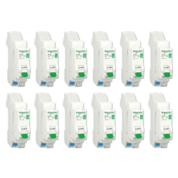 SCHNEIDER - LOT DE 12 DISJONCTEURS XE AUTO 20A - R9EFC620