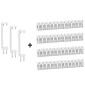 Schneider - Resi9 XE - LOT de 3 Peignes Verticale + 4 Horizontal 13M - Pour tableaux 4 rangées - Ref. : R9EXHS13x4+R9EXVx3
