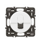 Legrand - Céliane 2024 - Prise RJ45 simple Cat.6A FTP complète blanche - SANS PLAQUE - 1 poste - Réf : 080251 + CB0346 + CM0346