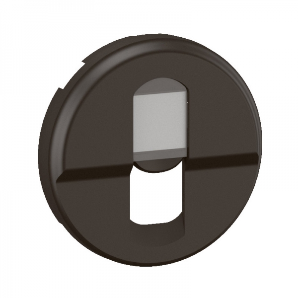 Legrand - Céliane 2024 - Enjoliveur pour prise simple RJ45 blindée catégorie 6A STP Grade 3 TV - Noir - Réf : CN0346