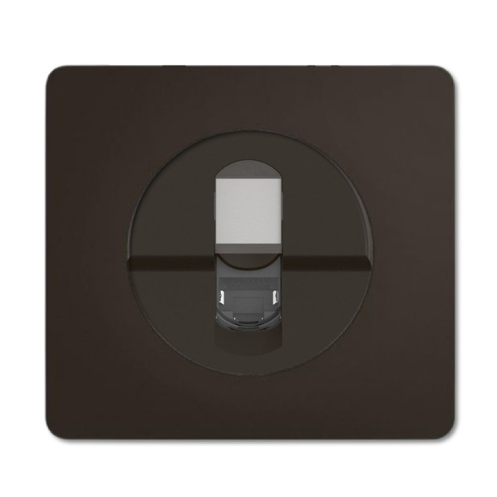 Legrand - Céliane 2024 - Prise RJ45 simple Cat.6 FTP complète noire - 1 poste - Réf : 080251 + CM0345 + CN0346 + CP0101