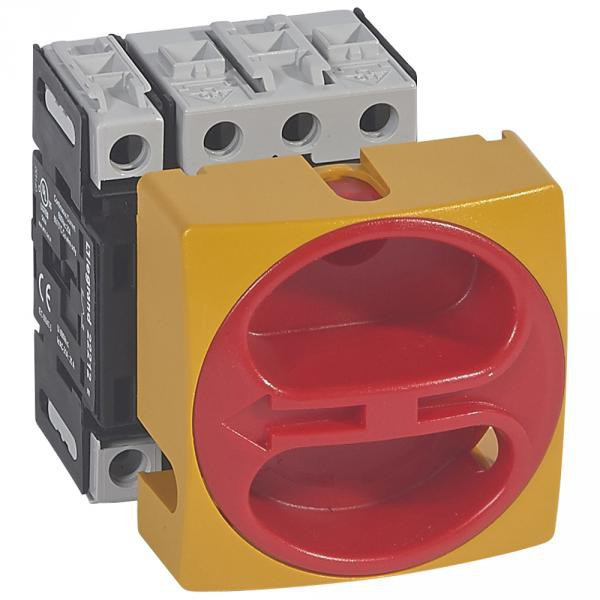 Legrand - Interrupteur de sécurité sectionneur rotatif - encastré cadenassable - 4P neutre G - 25A - 022112