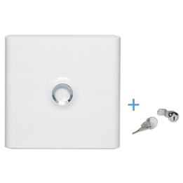 Legrand - Porte Blanche pour tableau DRIVIA - 13 Modules 1 Rangée + serrure - Réf. : 401331+401391