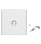 Legrand - Drivia - Porte Blanche + Serrure - 13 Modules - 1 Rangée - Ref. : 401331+401391