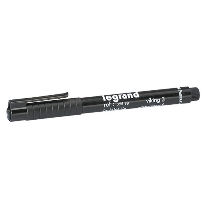 Legrand - Stylo feutre noir indélébile pour repérage - Réf : 039598