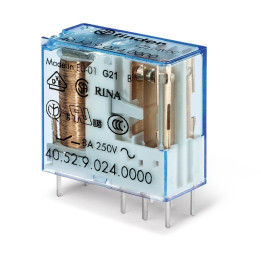Finder - Relais circuit imprimé 2RT - 8A - 24V - DC - Réf :  405290240000