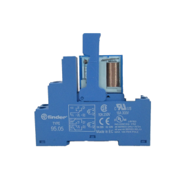 Finder - LOT - Relais Industriel 2RT - 24VDC + Embase Relais - Réf : 405290240000+9505SPA