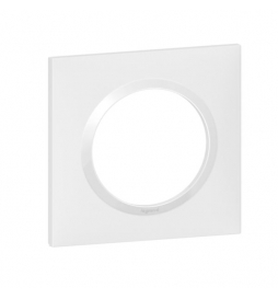 Legrand - Plaque de Finition carrée 1 poste Dooxie - Blanc - Réf : 600801
