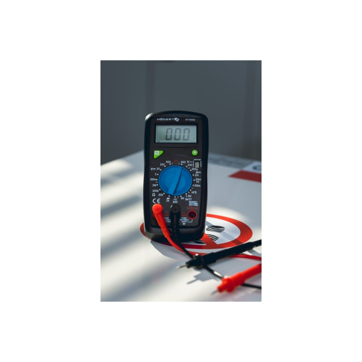 Multimètre numérique universel Hogert HT1E602, mesure jusqu’à 600V, catégorie de sécurité CAT III - vue 8