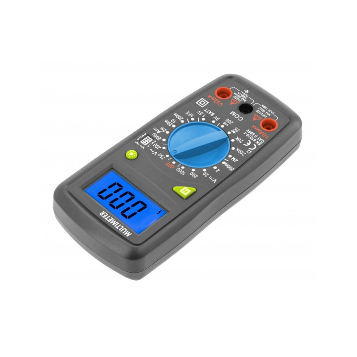 Multimètre numérique universel Hogert HT1E602, mesure jusqu’à 600V, catégorie de sécurité CAT III - vue 2
