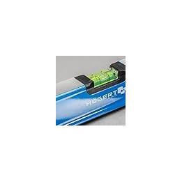 Hogert - Niveau en aluminium - 100 cm - 3 niveaux à bulle - Réf : HT4M010
