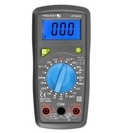 Multimètre numérique universel Hogert HT1E602, mesure jusqu’à 600V, catégorie de sécurité CAT III
