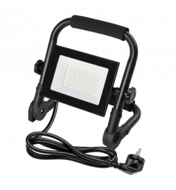 GTV Lighting - Projecteur portable NELI - LED - 30W - 2700lm - 6400K - AC220-240V - IP65 - câble de 1,5 m - Réf.: LD-NELI30WP-64