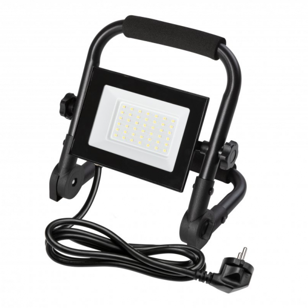 GTV Lighting - Projecteur portable NELI - LED - 30W - 2700lm - 6400K - AC220-240V - IP65 - câble de 1,5 m - Réf.: LD-NELI30WP-64