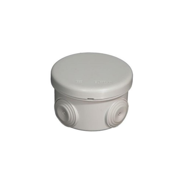 Eur'ohm - Boîte de dérivation étanche IP55 ronde - D.80mm x H.45mm - Réf : 50002