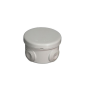 Eur'ohm - Boîte de dérivation étanche IP55 ronde - D.80mm x H.45mm - Réf : 50002
