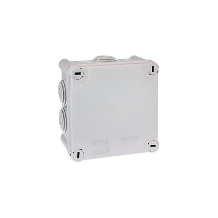 Eur'ohm - Boîte de dérivation étanche IP55 105x105x55mm - avec vis 1/4 tour - Réf : 50004