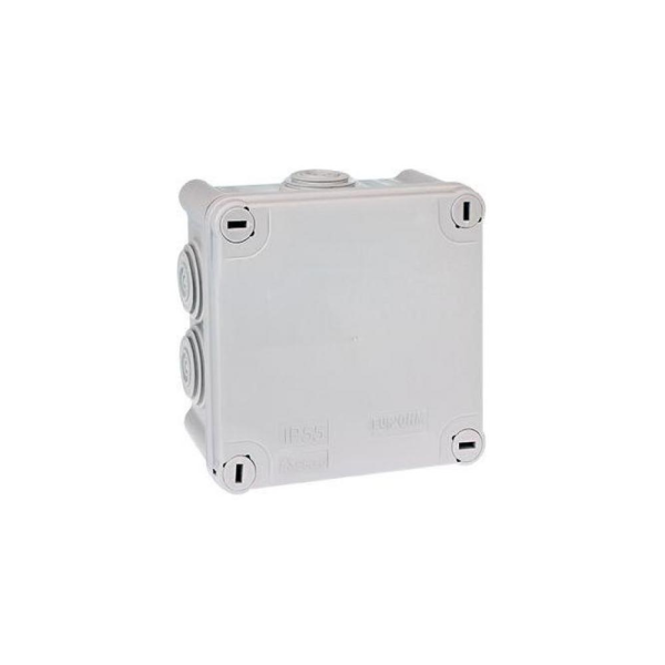 Eur'ohm - Boîte de dérivation étanche IP55 105x105x55mm - avec vis 1/4 tour - Réf : 50004