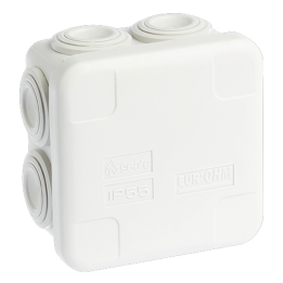 Eur'ohm - Boîte de dérivation étanche - Carrée - IP55 - 60x60x40mm - Réf : 50015