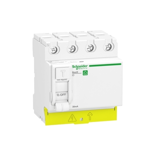 SCHNEIDER - Resi9 XP - interrupteur différentiel - 4P - 40A - 30mA - Type A - peignable - Réf : R9PRA440