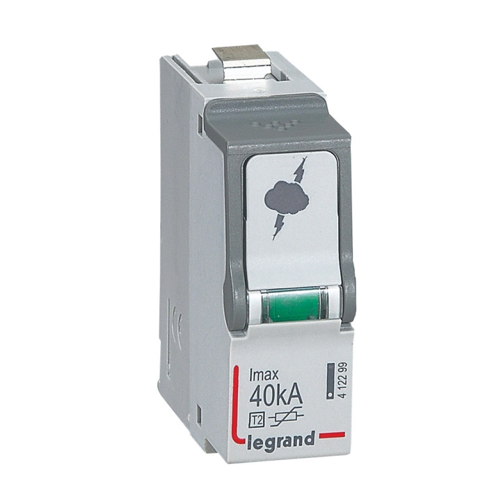Legrand - Cassette de remplacement pour parafoudres T2/40 kA - 412299