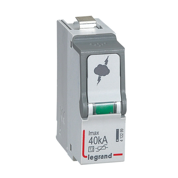 Legrand - Cassette de remplacement pour parafoudres T2/40 kA - 412299