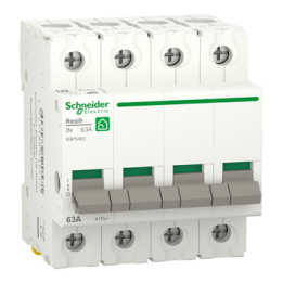 Schneider - Interrupteur-sectionneur tétrapolaire 63A - RESI9 XP - 4P - Réf : R9PS463