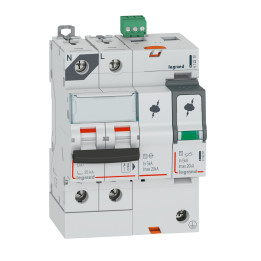 Legrand - Parafoudre T2, protégé - Imax 20 kA/pôle- 1P+N 320V - 4 mod - 412210