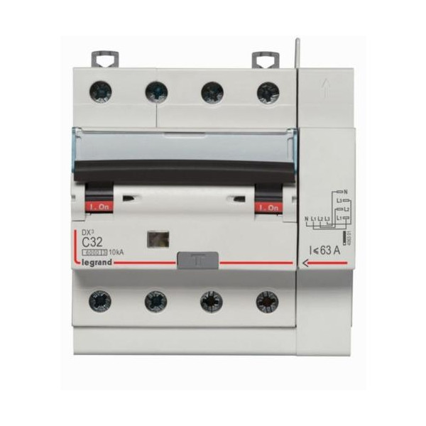 LEGRAND - Disjoncteur différentiel DX3 4P - 32A - 300ma - AC - Réf : 411219