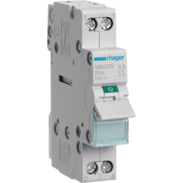 Hager - Interrupteur sectionneur 2P - 25A - 1M - Réf : SBN225