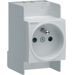 Hager - Prise modulaire 2P+T 16A - SNS216