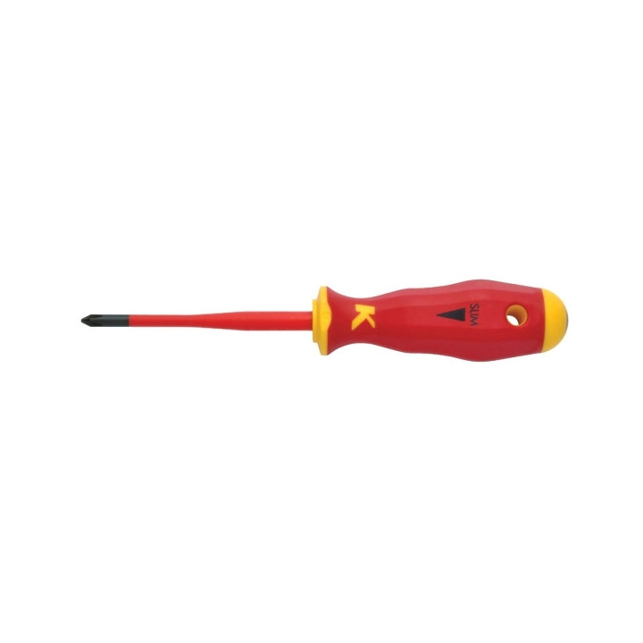 Klauke - Tournevis cruciforme Phillips PH2 isolé 1000V - Réf : KL110PH2IS