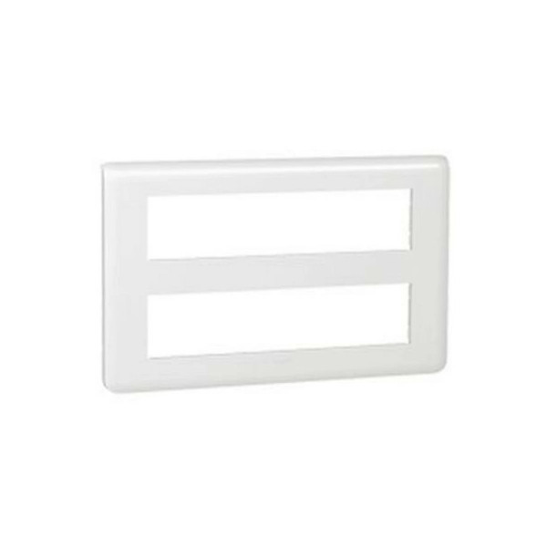 Legrand Mosaic - Plaque 2 x 10 modules - Blanc - 078828