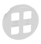 Legrand - Enjoliveur Céliane - prise quadruple pour réseau Optimum auto - blanc - 068194