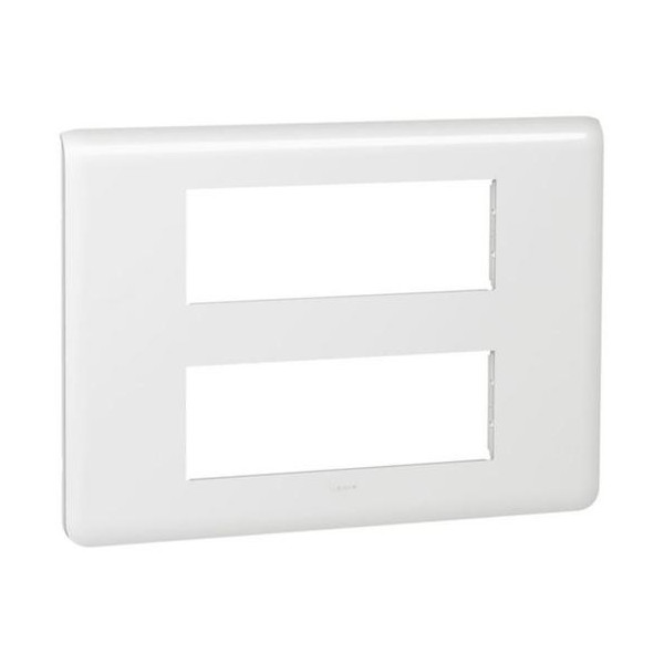 Legrand Mosaic - Plaque 2 x 6 modules - Blanc - 078836