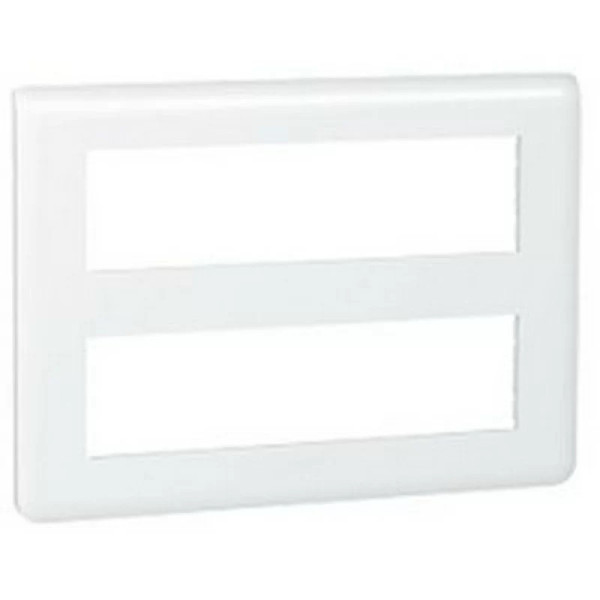 Legrand Mosaic - Plaque 2 x 8 modules - Blanc - 078837