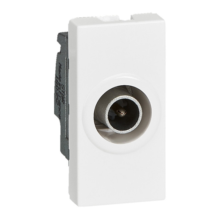 Legrand - Mosaic - Prise TV simple - 1 module - Mâle - Blanc - Réf : 078793