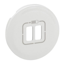 Legrand Céliane - Enjoliveur Double prise USB blanc - 068256