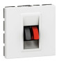 Legrand - Mosaic - Prise Haut-parleur - 2 modules - Blanc - Réf : 078751