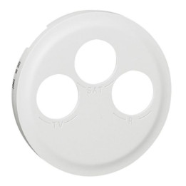 Legrand Céliane - Enjoliveur TV-R-Sat blanc - Réf : 068285