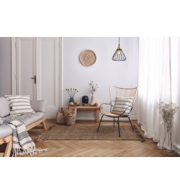 GTV - Plafonnier TESS-2394 - E27 - 40W - IP20 - 220-240VAC - Noir/Doré - Réf : OS-TESS-11-DEC