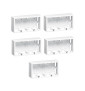 Legrand - Mosaic - LOT de 5 Cadres saillie 2 postes - 2 x 2 modules - horizontal - Réf : 080285x5