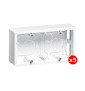 Legrand Mosaic - LOT de 5 Cadres saillie 2 postes - 2 x 2 modules - horizontal - Réf : 080285x5